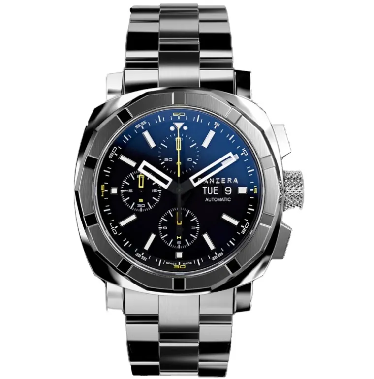 Aquamarine Swiss Automatic Chronograph