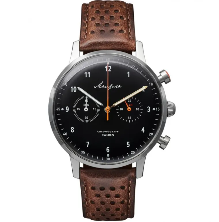 Chronograph | 12h/24h Black Brown