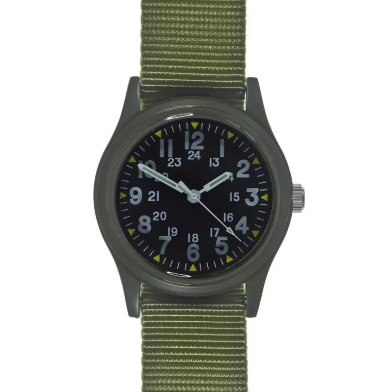 Classic 1960s/70s Pattern Olive Drab Vietnam Watch