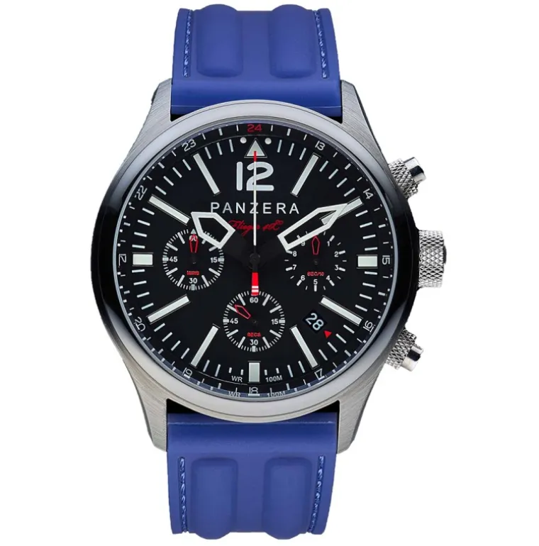 Flieger 46 Chronograph Steel Blue
