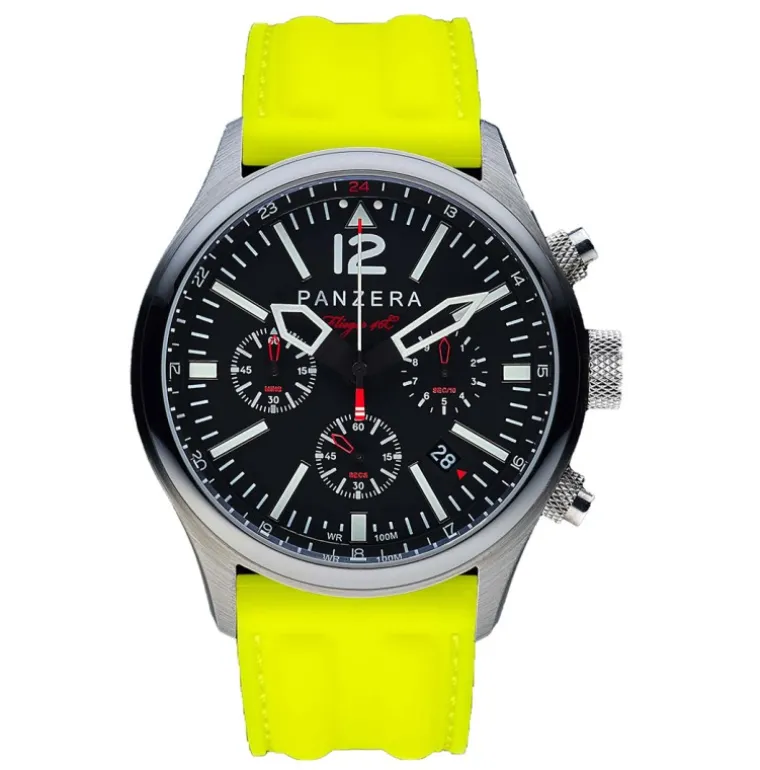 Flieger 46 Chronograph Steel Yellow