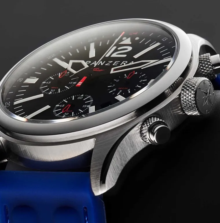 flieger__chronograph_stee_2-3.webp Flieger 46 Chronograph Steel Black Red