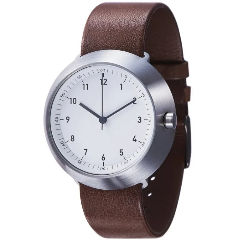 Fuji White Brown Leather