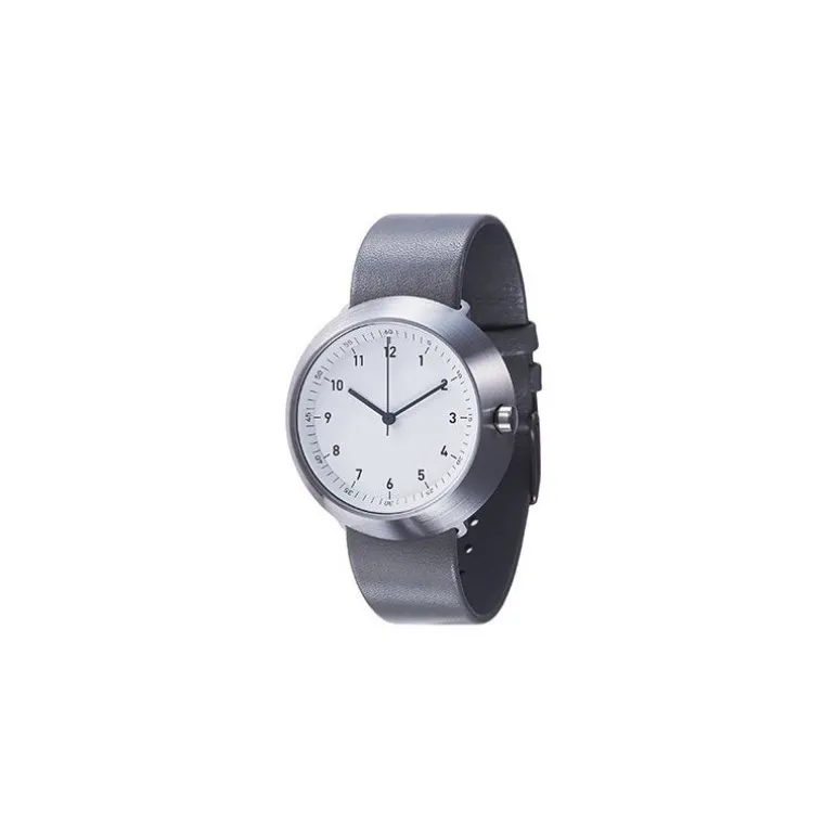 Fuji White Grey Leather