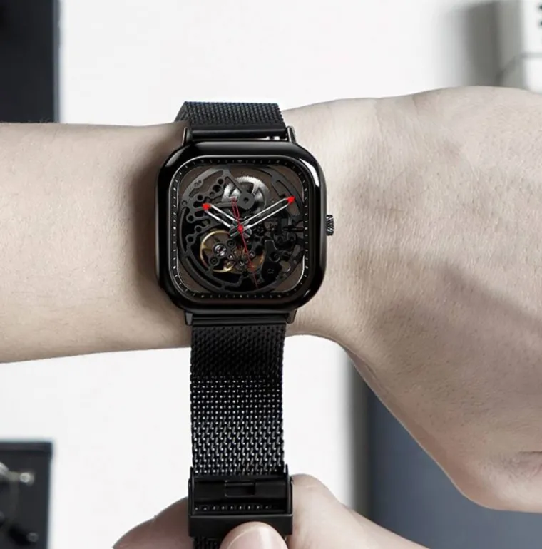 Full Hollow Automatic Skeleton Black
