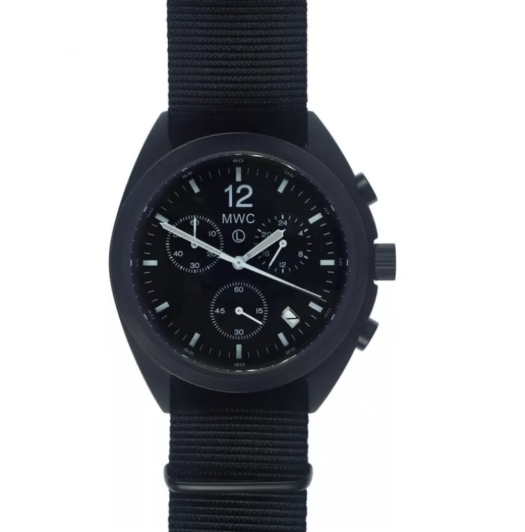 Hybrid Mechanical Quartz Black Pilot Chronograph