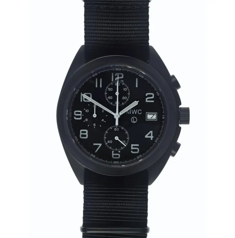 Hybrid Mechanical Quartz Black Pilot II Chronograph