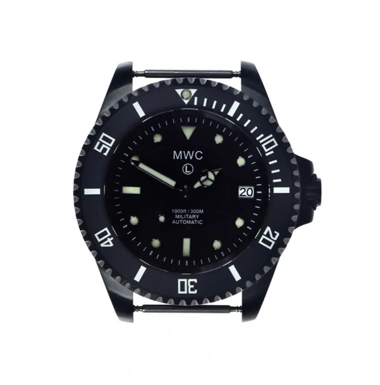 24 Jewel 300m Auto Submariner in Black PVD Steel