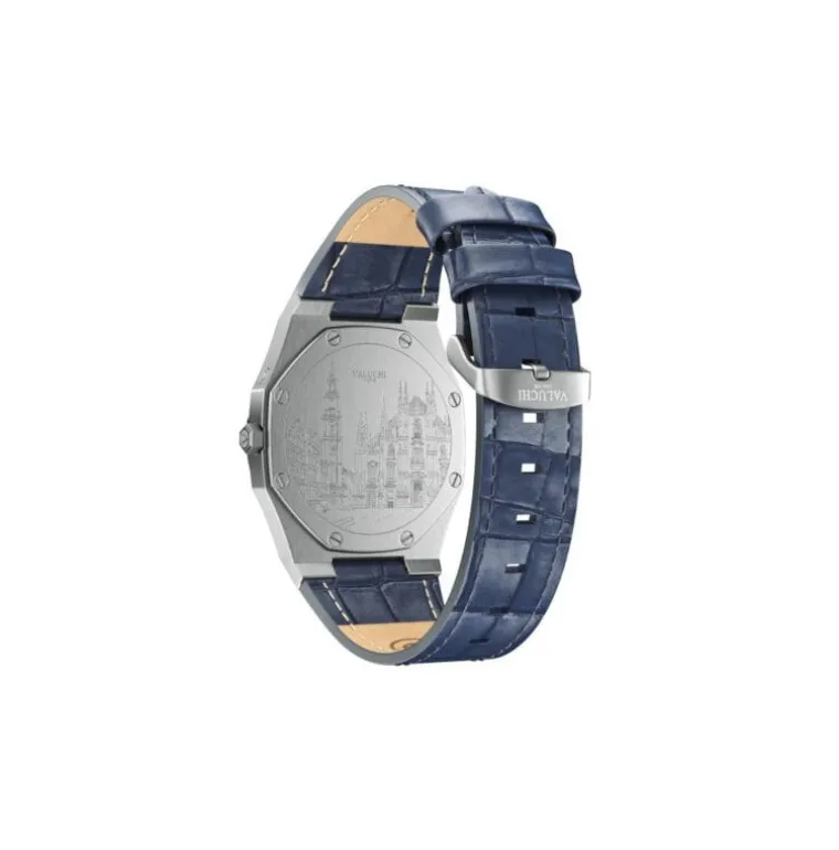 Lunar Calendar - Silver Blue Leather