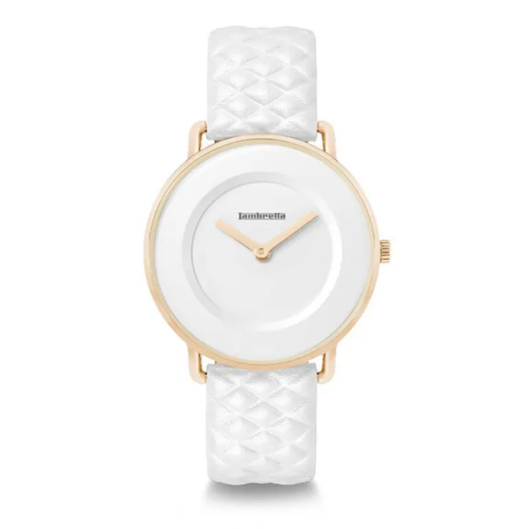 Mia 34 Quilted RoseGold White