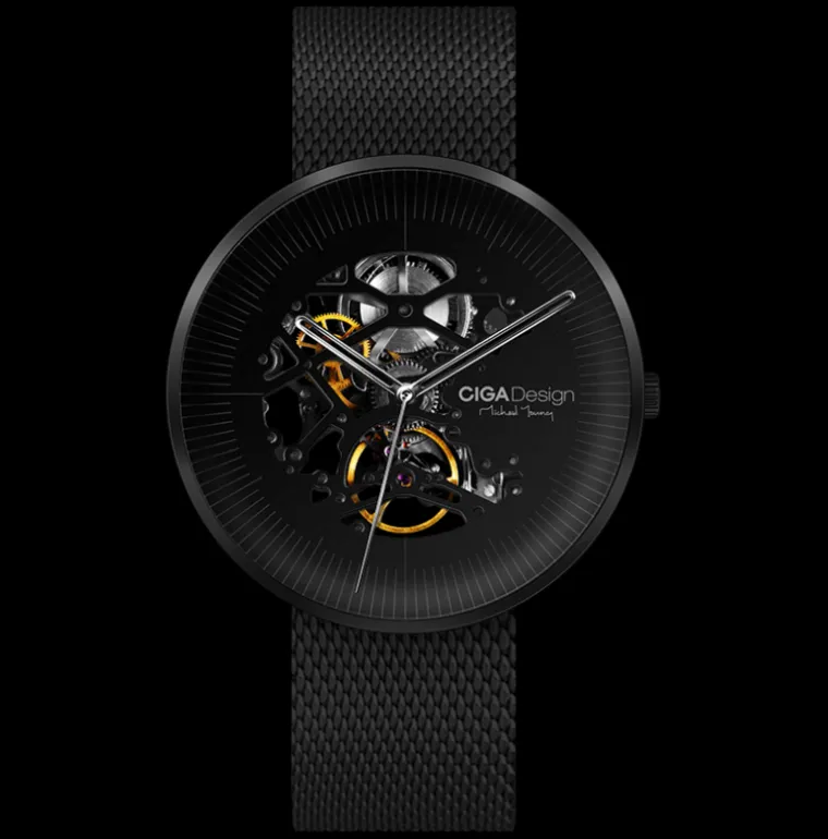 Michael Young Series Automatic Skeleton Black