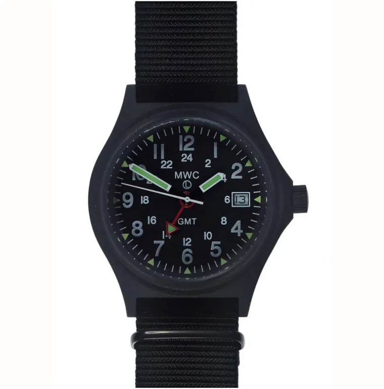 MWC GMT (Dual Time Zone) Black PVD Steel Case