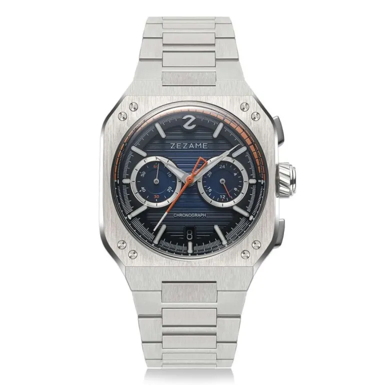 Night Hawk Chronograph Blue Dial with Steel Grey Case 40.5mm