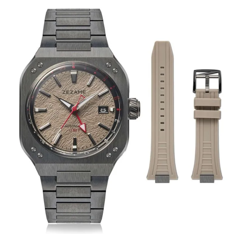 Night Hawk GMT Stainless Steel Watch 40.5mm