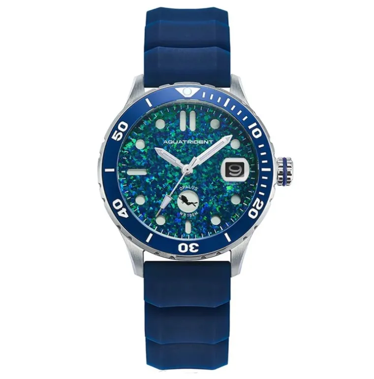 Ocean Watch Deep Blue Opal Dial Blue Silicon Strap 36mm
