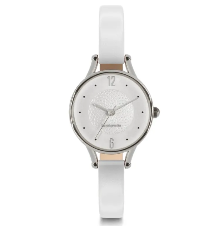 Piccolo 26 Leather Silver White