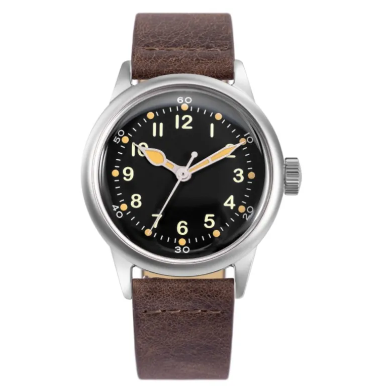 Service Watch - Black Leather