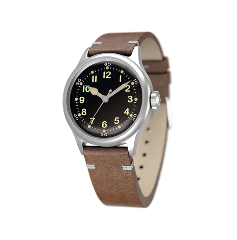 Service Watch - Black Leather