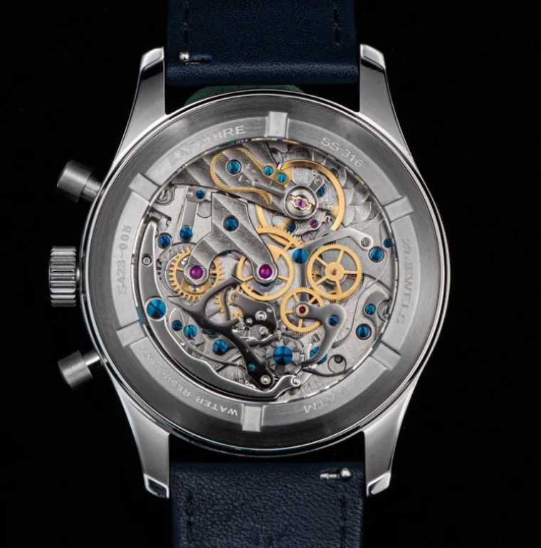 Sugess Chrono S423 Pilot military Blue