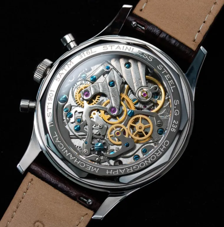 Sugess Mechanical Chrono Blue 387F