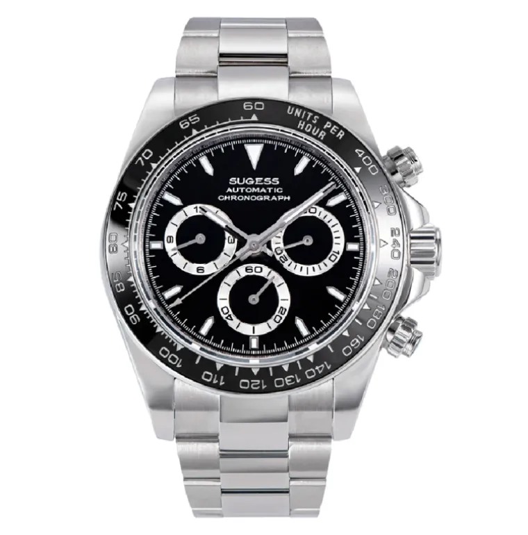 Sugess S418-2 Automatic Chronograph Ceramic insert