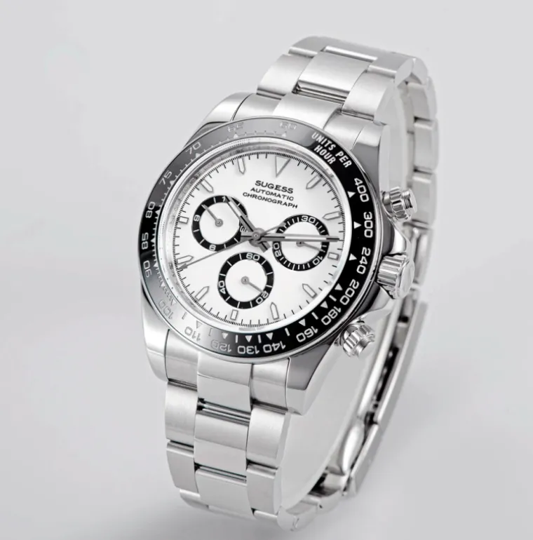 sugess_s_automatic_chrono_1-3.webp Sugess S418-2 Automatic Chronograph White Ceramic insert