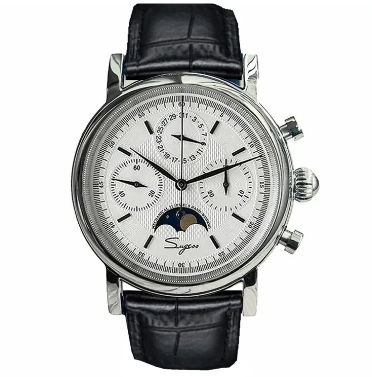 Sugess S426 Chronograph Moonphase White