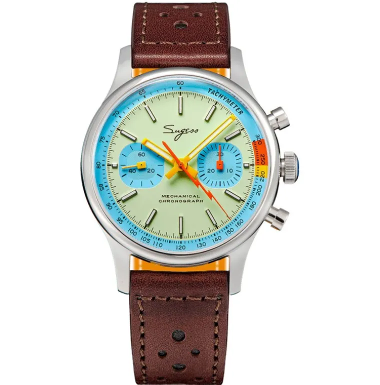 Sugess Teal Blue Chrono 387F