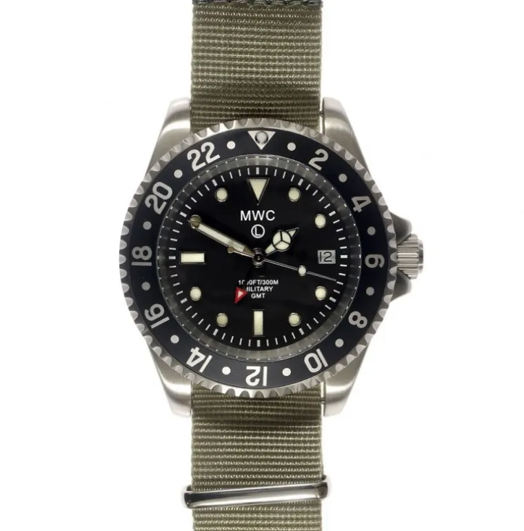 Swiss Quartz GMT 300m Stainless Steel Submariner