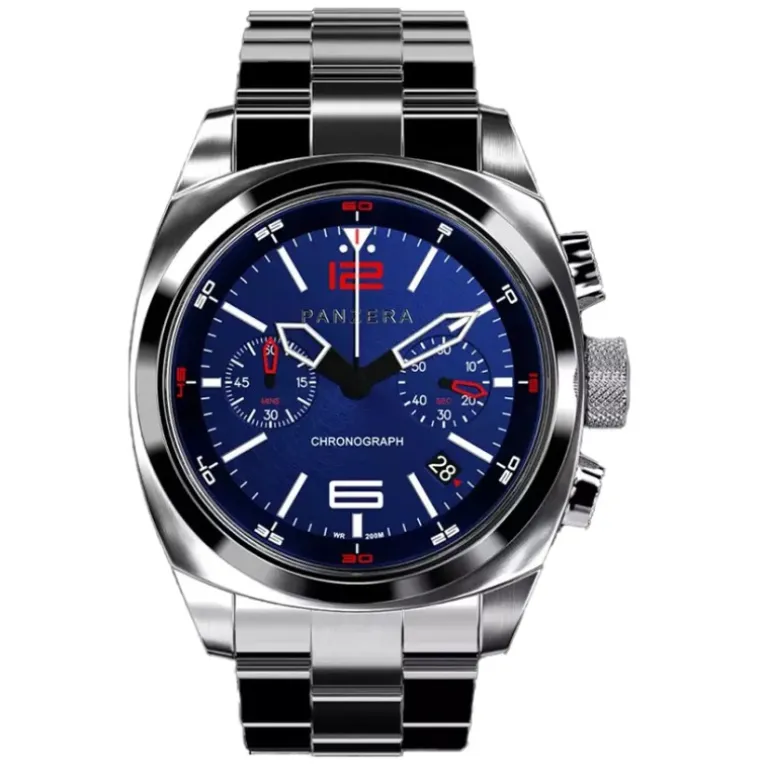Aquamarine Quartz Chrono Blue
