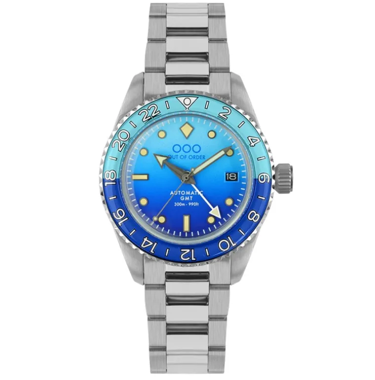 BOMBA BLU AUTOMATIC GMT - ULTRA BRUSHED