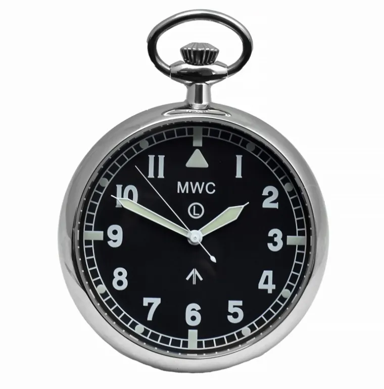 General Service Military Pocket Watch (Hybrid Movement with Black Dial)