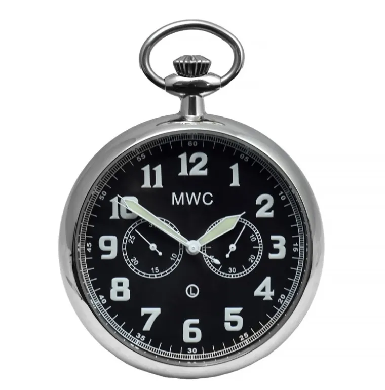General Service Military Pocket Watch Black Dial