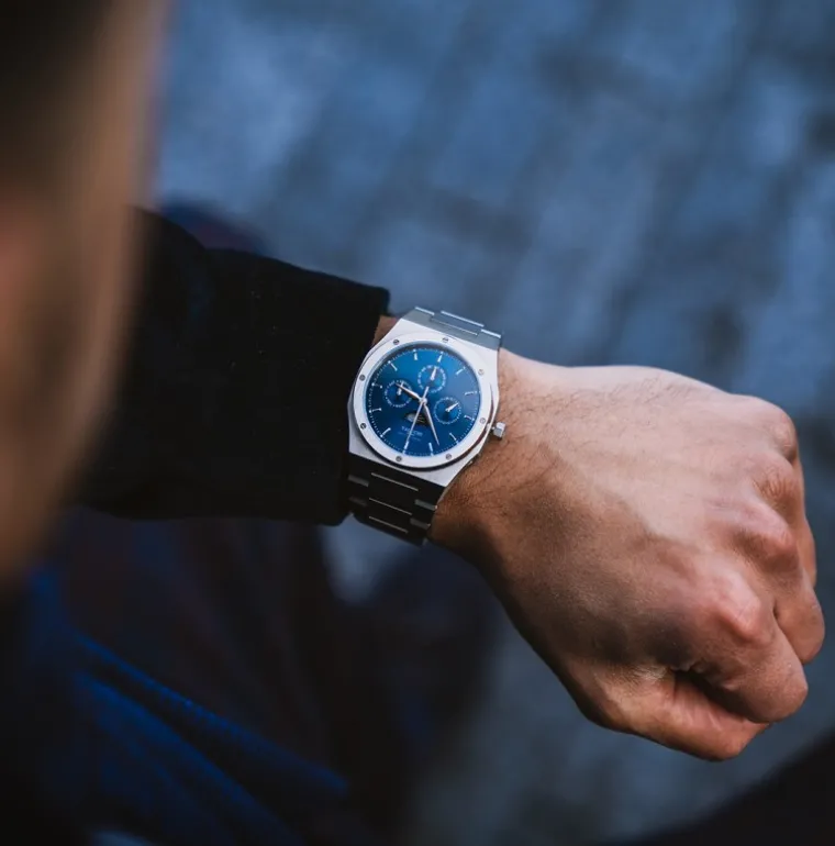 Lunar Calendar Automatic - Silver Blue