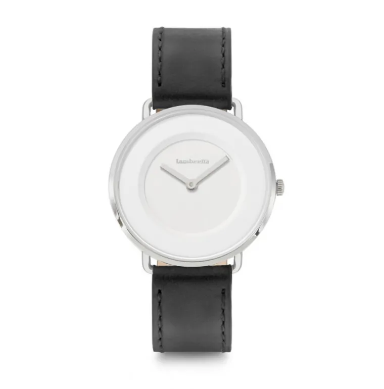 Mia 34 Leather White Black