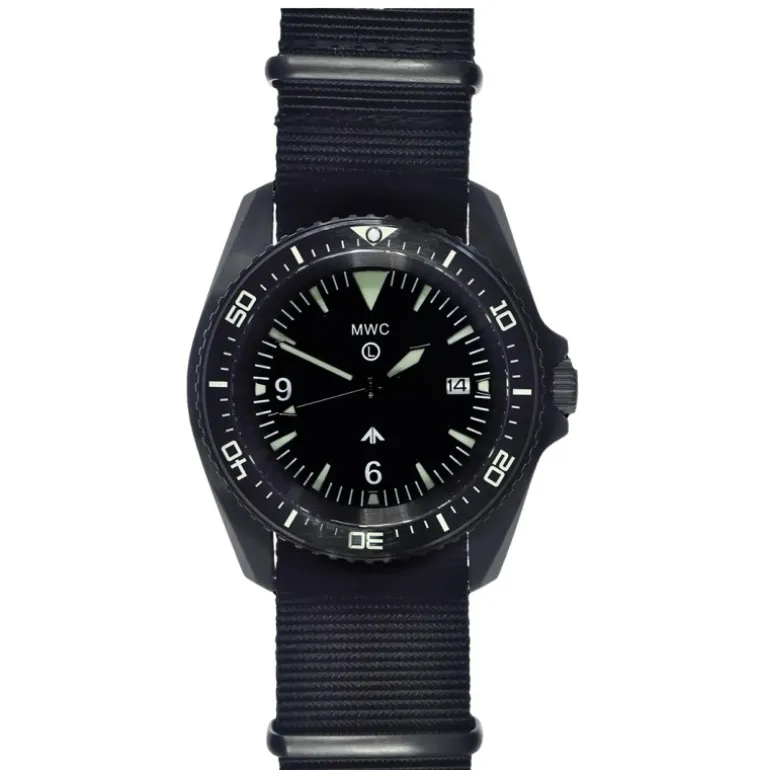 12 Military Divers Watch in PVD Steel Case (Quartz)