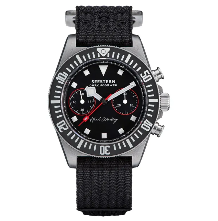 Seestern Black Manual Chronograph