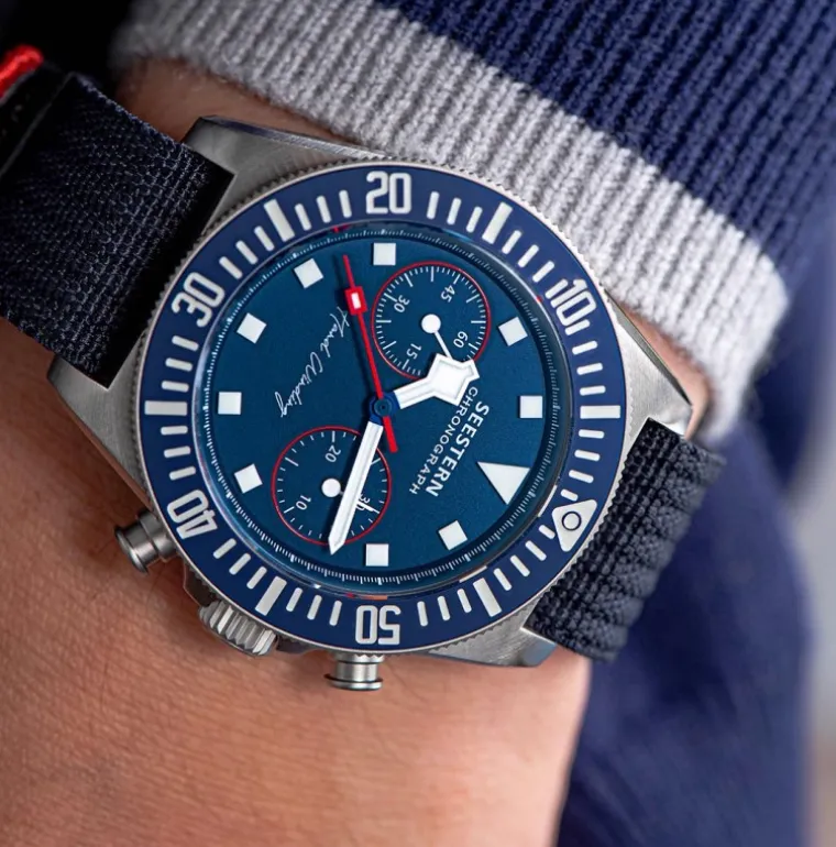 Seestern Blue Manual Chronograph