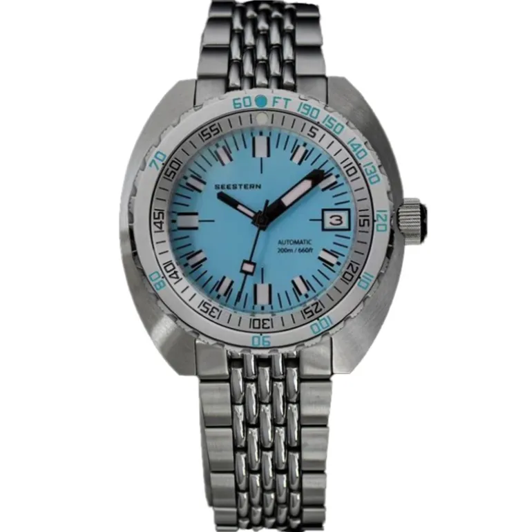 Seestern Vintage S406 Mechanical Teal Blue