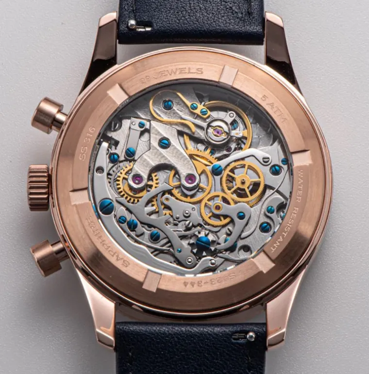 Sugess Chrono Heritage 423 Rose Gold