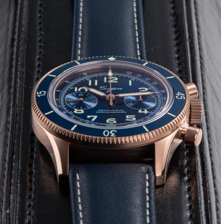 Sugess Chrono Heritage 423 Rose Gold
