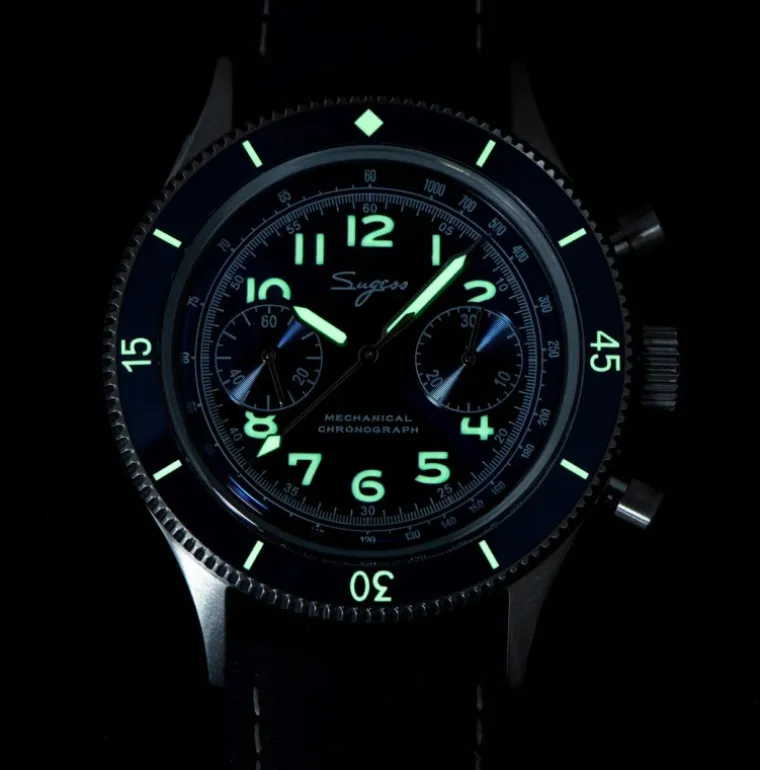 Sugess Chrono Heritage 423 Rose Gold
