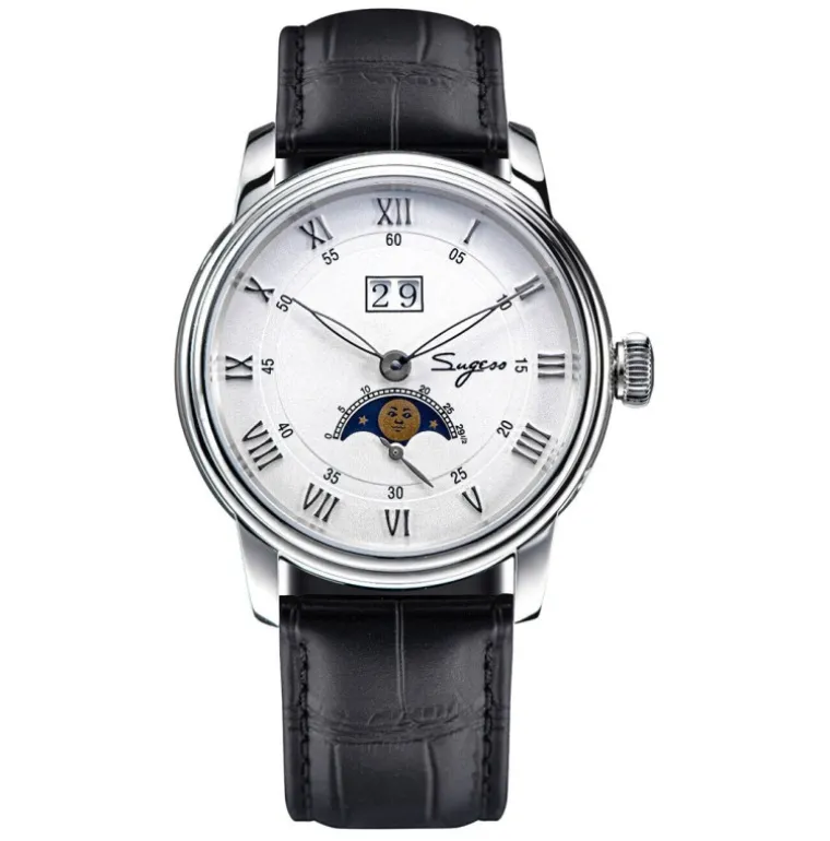Sugess S437 MoonPhase Master Automatic White