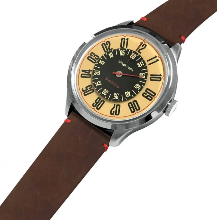 Veloce Amber Brown Vintage